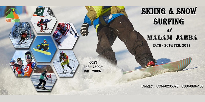 Skiing and Snow Surfing at Malam Jabba