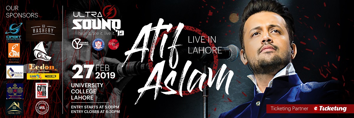 Atif Aslam Tickets UCL - University College Lahore