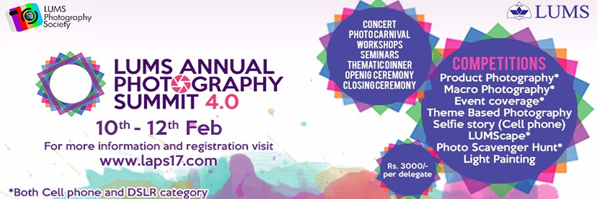 LUMS Annual Photography Summit Tickets 