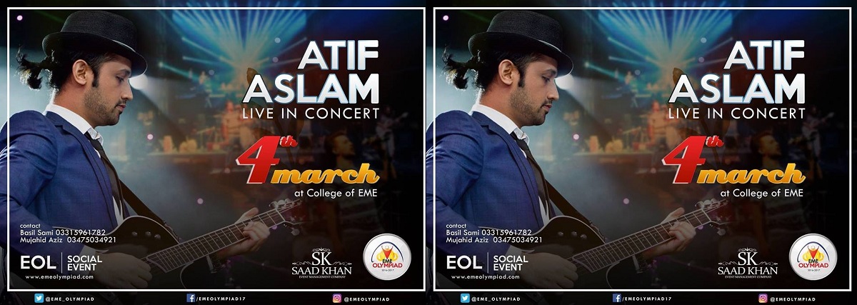 Atif Aslam EME Olympiad Concert Tickets 