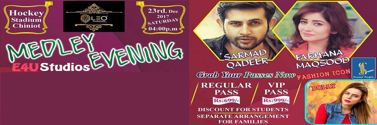 Medley Evening Tickets E4U Studios Pakistan