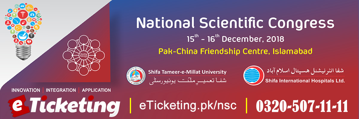 National Scientific Congress Tickets Shifa Tameer-e-Millat University