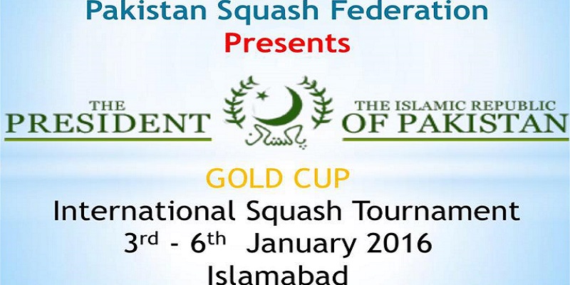 President Gold Cup International Squash Championship Tickets